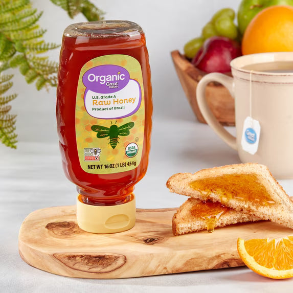 Organic Strained Raw Honey – 16 oz | 100% Raw Honey