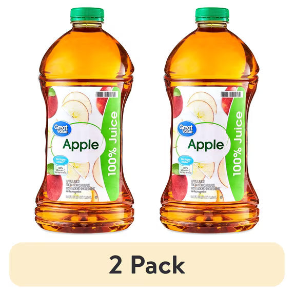 100% Apple Juice – 96 fl oz | Pasteurized, Pulp-Free & No Sugar Added