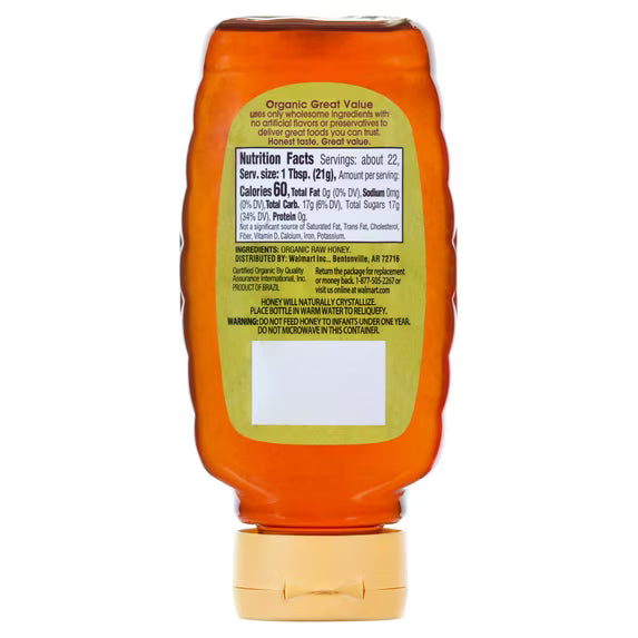 Organic Strained Raw Honey – 16 oz | 100% Raw Honey