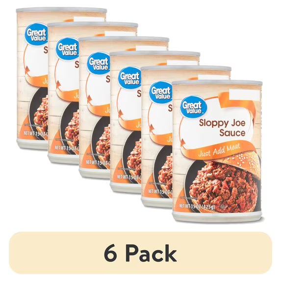 Sloppy Joe Sauce – 6 Pack – 15 oz Cans | Classic Savory Tomato Sauce