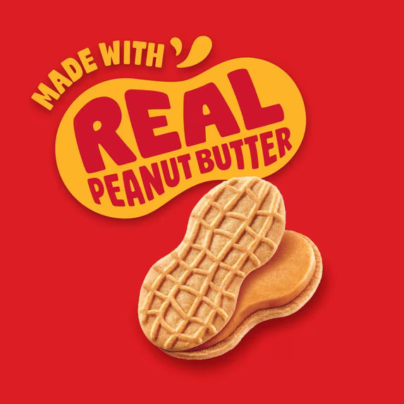 NUTTER BUTTER Double Nutty Peanut Butter Sandwich Cookies – Family Size, 15.27 oz