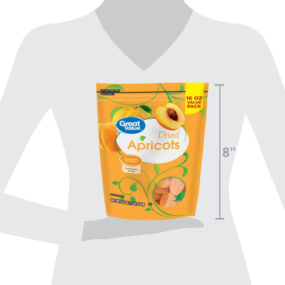 Dried Apricots – 16 oz | Soft & Chewy Fruit Snack
