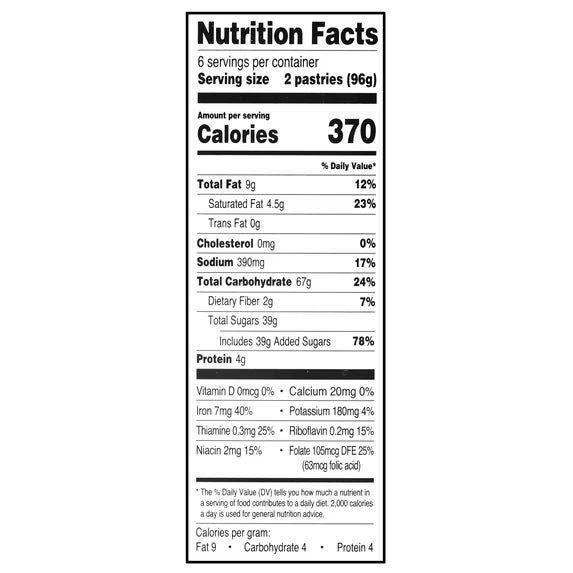 Frosted Cookies & Cream Toaster Pastries – 20.3 oz – 12 Count