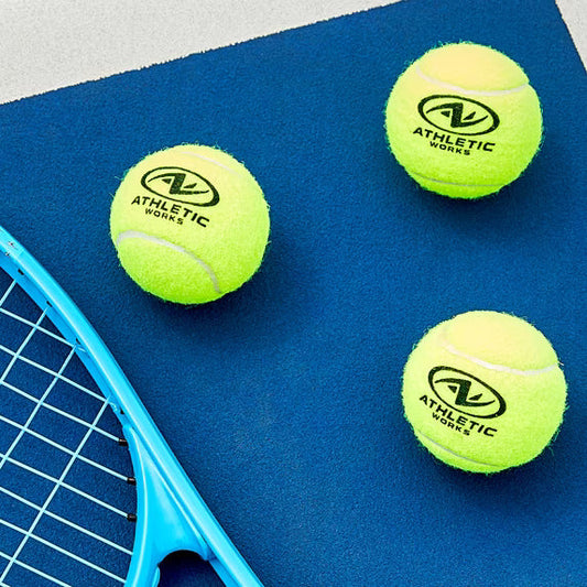 Athletic Works Pressurized Tennis Balls – 6 Pack, 18 Balls Total, All Court Practice & Recreational Play