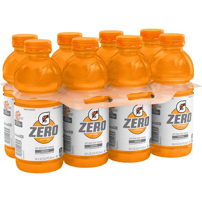 Gatorade Zero Sugar Thirst Quencher Orange – 8 Pack – 20 fl oz Bottles