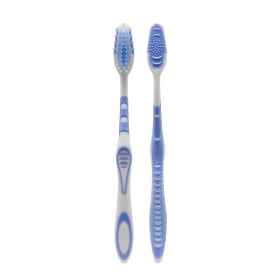 Equate Manual Toothbrushes Soft Bristles, 6 Count – Contoured Bristles & Ergonomic Grip