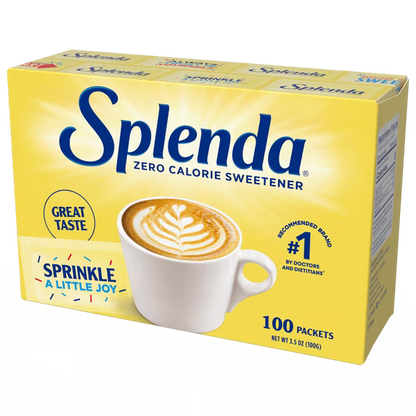 Splenda Zero Calorie Sweetener Sugar Substitute Packets – 100 Count