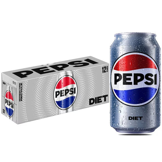 Diet Pepsi Cola Soda – 12 fl oz Cans, 12 Pack