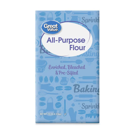 All-Purpose Flour – 10 lb Bag | Bleached Wheat Flour for Baking & Cooking