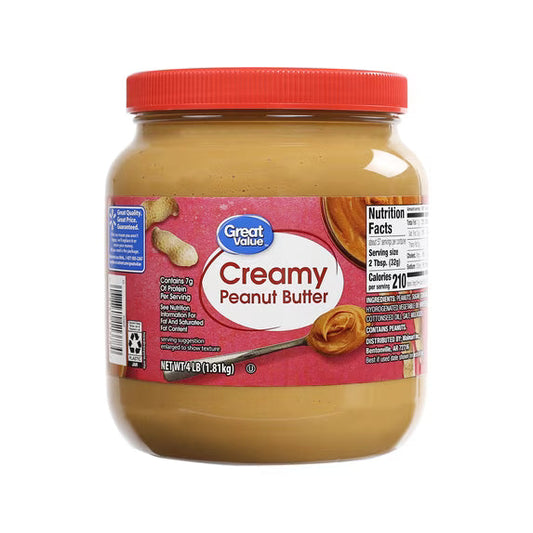 Creamy Peanut Butter Spread – 64 oz (4 lb) – Smooth & Delicious