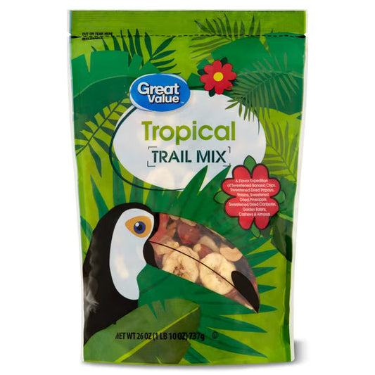 Tropical Trail Mix – 26 oz | Dried Fruit & Nut Snack Mix