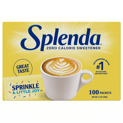 Splenda Zero Calorie Sweetener Sugar Substitute Packets – 100 Count