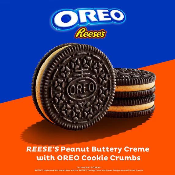 OREO REESE'S Peanut Butter Creme Chocolate Sandwich Cookies – 12.35 oz