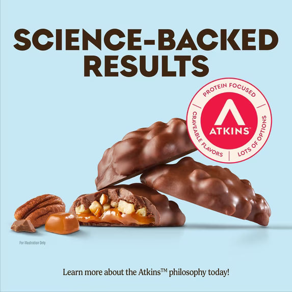 Atkins Endulge Pecan Caramel Clusters – Keto Friendly, 10 Count
