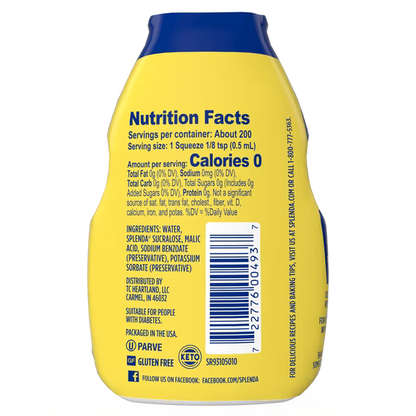 Splenda Zero Calorie Liquid Sweetener – 100 mL / 3.38 fl oz