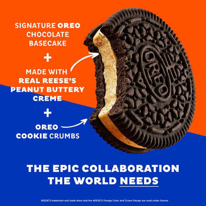 OREO REESE'S Peanut Butter Creme Chocolate Sandwich Cookies – 12.35 oz